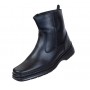 Ghete barbati, din piele naturala, model casual, inchidere cu fermoar, imblanite, calapod lat - GB4013NEGRU